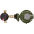 MEC 1/4 in. Inlet x 1/2 in. FNPT Outlet - 11 in. WC Outlet Full Size Automatic Changeover Regulator
