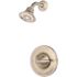 MOEN Eva 1-Handle 1-Spray Posi-Temp Shower Faucet Trim Kit in Brushed Nickel (Valve Not Included).