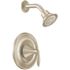 MOEN Eva 1-Handle 1-Spray Posi-Temp Shower Faucet Trim Kit in Brushed Nickel (Valve Not Included).
