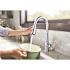 MOEN Arbor Single-Handle Pull-Down Sprayer Kitchen Faucet with Power Boost in Chrome