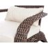 BALKENE HOME Deluxe Coconino All-Weather Stationary Wicker Patio Adirondack Outdoor Lounge Chair with Beige Cushion