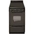 20 in. 2.42 cu. ft. Freestanding Smooth Top Electric Range in Black