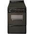 24 in. 2.97 cu. ft. Freestanding Smooth Top Electric Range in Black