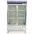 Norpole 29 cu. ft. Glass Door Reach-In Commercial Merchandiser Upright Freezer in White