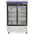 Norpole 2 Slide Glass Door Merchandiser Refrigerator 53" In White