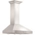 ZLINE Kitchen and Bath 48 in. 400 CFM Convertible Vent Wall Mount Range Hood with Crown Molding in Stainless Steel