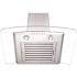 30 in. 400 CFM Convertible Vent Wall Mount Range Hood with Glass Accents & Crown Molding in Stainless Steel