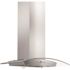 36 in. 400 CFM Convertible Vent Wall Mount Range Hood with Glass Accents & Crown Molding in Stainless Steel