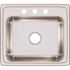 Elkay Lustertone Classic 22 in. Drop-in Single Bowl 18 Gauge Stainless Steel Sink Only