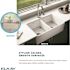 Elkay Fireclay 33 in. Farmhouse/Apron-Front Double Bowl White Gloss Fireclay Kitchen Sink Only