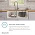 Elkay Fireclay 33 in. Farmhouse/Apron-Front Double Bowl White Gloss Fireclay Kitchen Sink Only