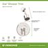 Symmons Dia Single Handle 1-Spray Shower Trim with Solid Brass Escutcheon in Polished Chrome - 1.5 GPM (Valve not Included)