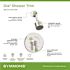 Symmons Dia Single Handle 1-Spray Shower Trim with Solid Brass Escutcheon in Polished Chrome - 1.5 GPM (Valve not Included)