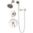 Symmons Elm 2-Handle 5-Spray Shower Trim with 3-Spray Hand Shower in Polished Chrome (Valves not Included)