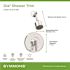 Symmons Dia Single Handle Wall-Mounted Shower Trim Kit with Volume Control in Polished Chrome - 1.5 GPM (Valve not Included)