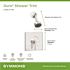 Duro Single Handle 1-Spray Shower Trim with Secondary Volume Control in Polished Chrome - 1.5 GPM (Valve not Included)