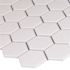 MSI White Glossy Hexagon 11.06 in. x 12.79 in. x 6mm Porcelain Mesh-Mounted Mosaic Tile (19.67 sq. ft./Case)