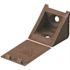 Screw-On Plastic Connector and Stabilizer for Corners and Edges, Brown (50-Pack)
