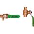 Boston Metal Products BALL VALVE, solder joint Ends, 1/2 IN. WITH DRAIN, WITH CUSTOM HANDLE
