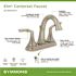 Symmons Minimalist 4 in. Centerset 2-Handle Bathroom Faucet with Drain Assembly in Brushed Nickel