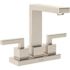 Symmons Duro 4 in. Centerset 2-Handle Bathroom Faucet with Drain Assembly in Brushed Nickel