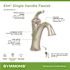 Symmons Elm Single Hole Single-Handle Bathroom Faucet with Drain Assembly in Satin Nickel (1.0 GPM)