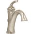 Symmons Elm Single Hole Single-Handle Bathroom Faucet with Drain Assembly in Satin Nickel (1.0 GPM)