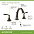 Symmons Minimalist 8 in. Widespread Two Handle Bathroom Faucet with Drain Assembly in Seasoned Bronze