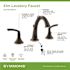 Symmons Minimalist 8 in. Widespread Two Handle Bathroom Faucet with Drain Assembly in Seasoned Bronze