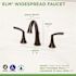 Symmons Minimalist 8 in. Widespread Two Handle Bathroom Faucet with Drain Assembly in Seasoned Bronze