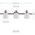 Globe Electric Jayden 5-Piece Satin Nickel All-In-One Bathroom Vanity Light Set