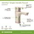 Symmons Single Hole Single-Handle 1.0 GPM Bathroom Faucet with Drain Assembly in Brushed Nickel