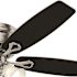 Hunter Oakhurst 52 In. LED Indoor Low Profile Brushed Nickel Ceiling Fan