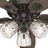 Hunter Highbury II 52 in. LED Indoor Matte Black Ceiling Fan with Light Kit