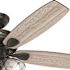 Hunter Highbury II 52 in. LED Indoor Matte Black Ceiling Fan with Light Kit