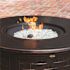 Fire Sense Perissa 44 in. Woven Aluminum LPG Fire Pit in Antique Bronze