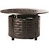 Fire Sense Perissa 44 in. Woven Aluminum LPG Fire Pit in Antique Bronze