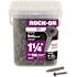 Rock-On #9 x 1-1/4 in. Serrated Flat Head Star Drive Cement Board Screws (750-Pack)