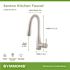 Symmons Sereno Single Handle Pull-Down Sprayer Kitchen Faucet in Stainless Steel