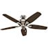 Hunter Channing 52 in. Indoor LED Brushed Nickel Ceiling Fan with Light
