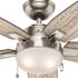Hunter Antero 46 In. LED Indoor Brushed Nickel Ceiling Fan With Light
