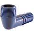 Apollo 3/4 in. Barb Insert Blue Twister Polypropylene 90-Degree x MPT Elbow Fitting