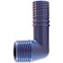 Apollo 3/4 in. Barb Insert Blue Twister Polypropylene 90-Degree x MPT Elbow Fitting