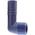 Apollo 3/4 in. Barb Insert Blue Twister Polypropylene 90-Degree x MPT Elbow Fitting