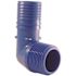 Apollo 1 in. Barb Insert Blue Twister Polypropylene 90-Degree x MPT Elbow Fitting