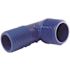 Apollo 1 in. Barb Insert Blue Twister Polypropylene 90-Degree x MPT Elbow Fitting