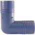 Apollo 1-1/4 in. Barb Insert Blue Twister Polypropylene 90-Degree Elbow Fitting