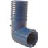 Apollo 1 in. x 1/2 in. Barb Insert Blue Twister Polypropylene 90-Degree x FPT Elbow Fitting
