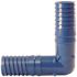 Apollo 1/2 in. Barb Insert Blue Twister Polypropylene 90-Degree Elbow Fitting