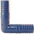 Apollo 1/2 in. Barb Insert Blue Twister Polypropylene 90-Degree Elbow Fitting